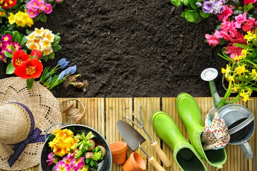 Local landscape gardeners shaping a residential garden in Limegarden